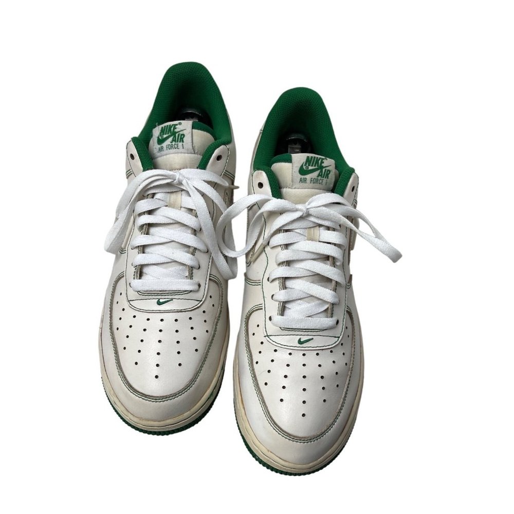 Nike Air Force 1 Low Top Shoes White Pine Green CV172 103 Men’s Size 11.5 - Picture 2 of 8